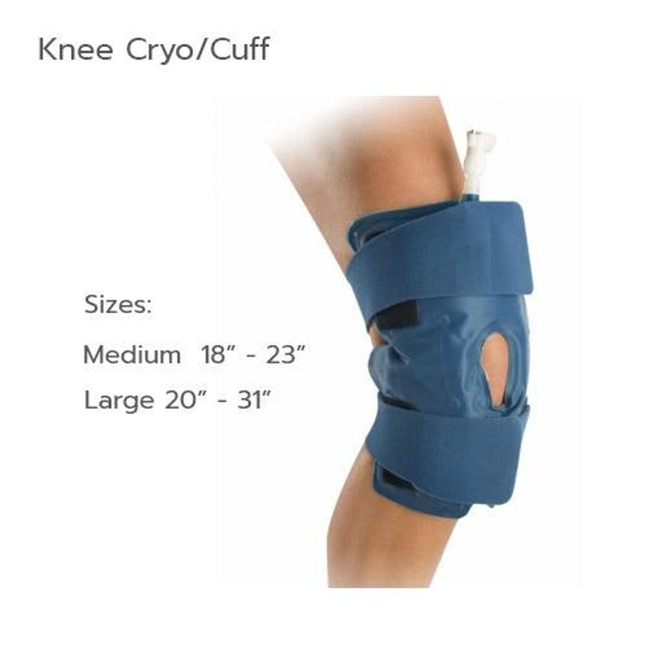 Aircast Knee Cryo Cuff - Sizing - SourceColdTherapy